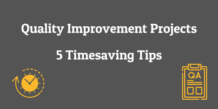 Quality improvement project tips