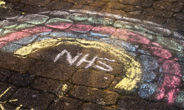 NHS Rainbow Pavement